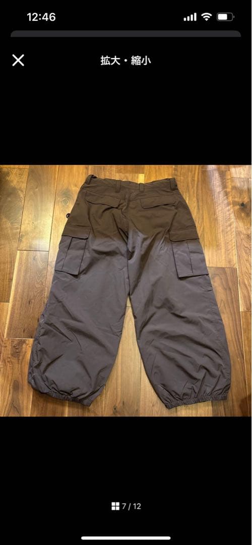 ブラウン フード付きスノーボードウェアセット