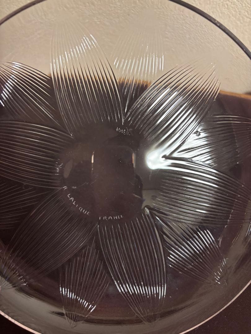 ルネ・ラリック　ロータス LOTUS 皿 , Rene-Lalique 1923