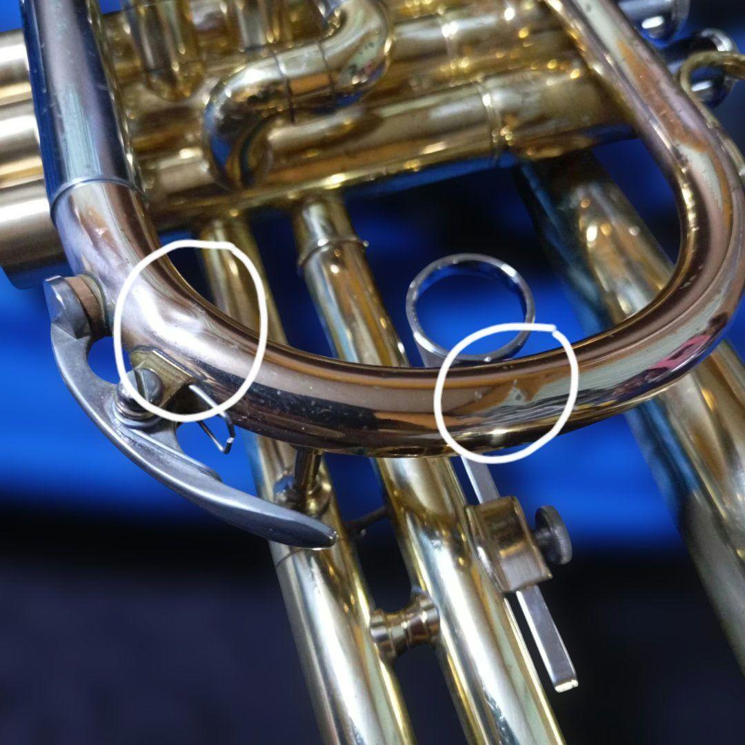 ヤマハ ロングコルネット本体 YCR−2310 社外ケース ボトムキャップ