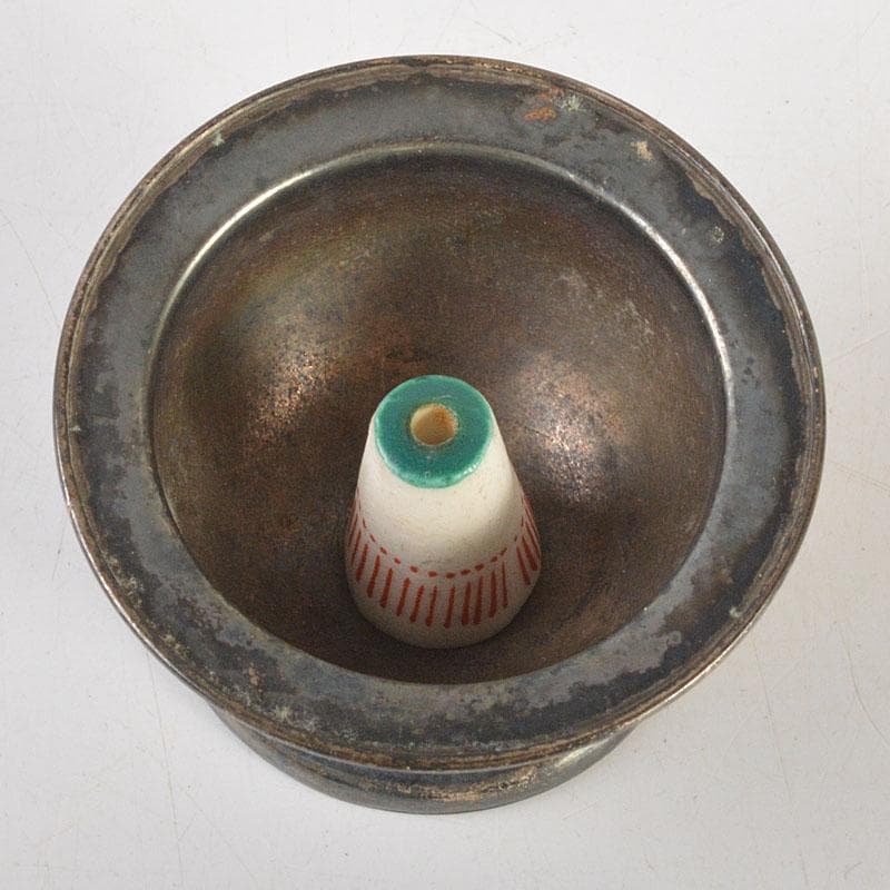 純銀製　神獣三足　線香立て　小さな香炉　重さ約16g　N　6784