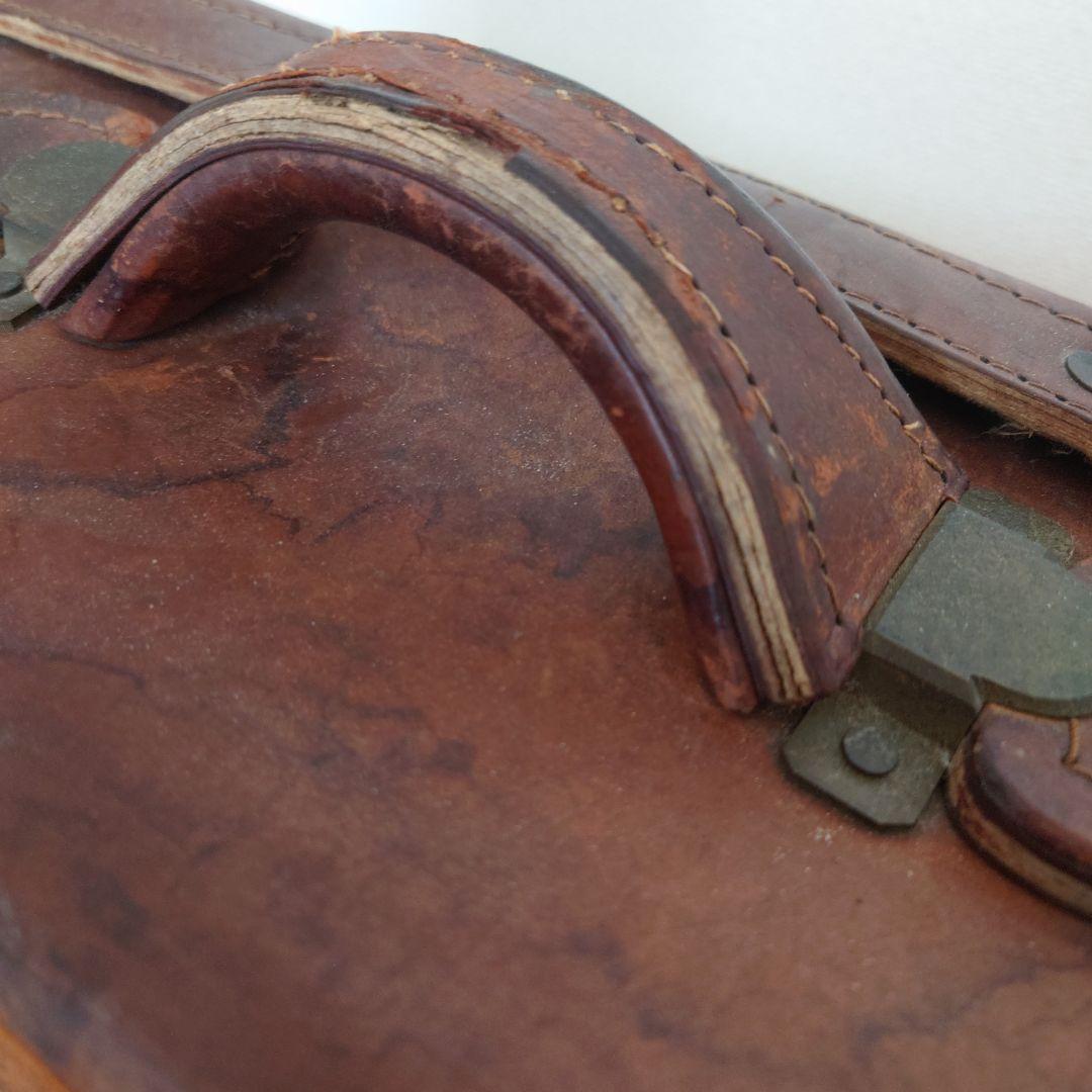 ヴィンテージ レザー トランクケース トランクバッグ レトロ雑貨 古道具