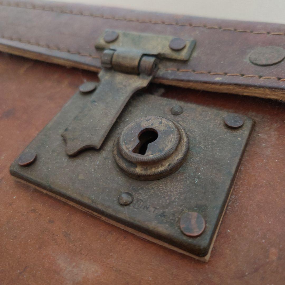 ヴィンテージ レザー トランクケース トランクバッグ レトロ雑貨 古道具