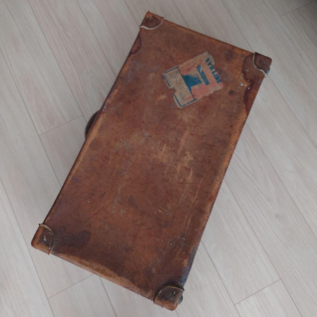 ヴィンテージ レザー トランクケース トランクバッグ レトロ雑貨 古道具
