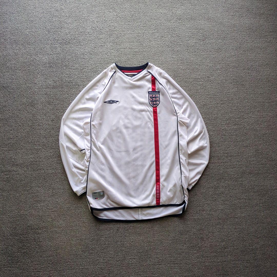 希少 アンブロ イングランド代表 長袖ユニフォーム 2003年ホーム柴田ひかりL