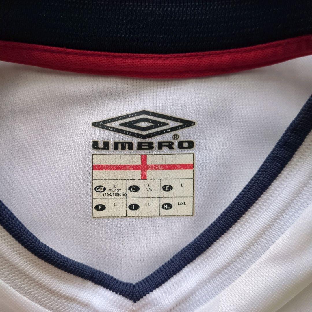 希少 アンブロ イングランド代表 長袖ユニフォーム 2003年ホーム柴田ひかりL