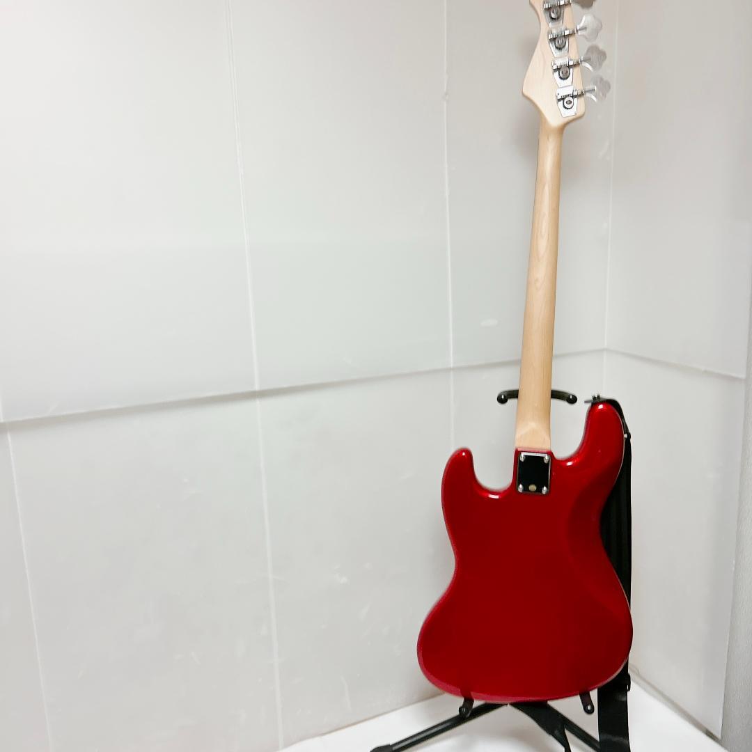 美品 Bacchus バッカス JAZZ BASS ジャズベース 赤 レッド