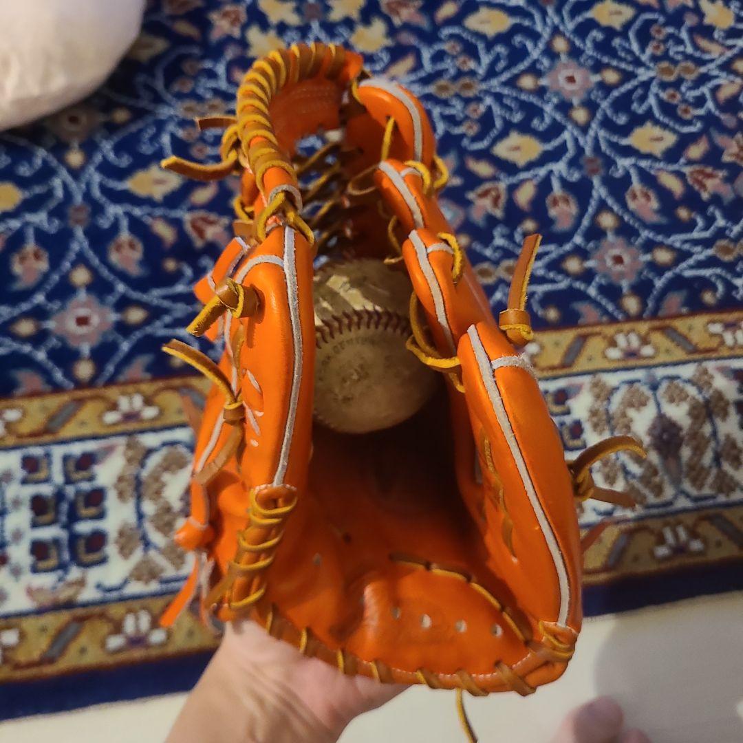 Slugger 硬式内野手用グローブ オレンジ