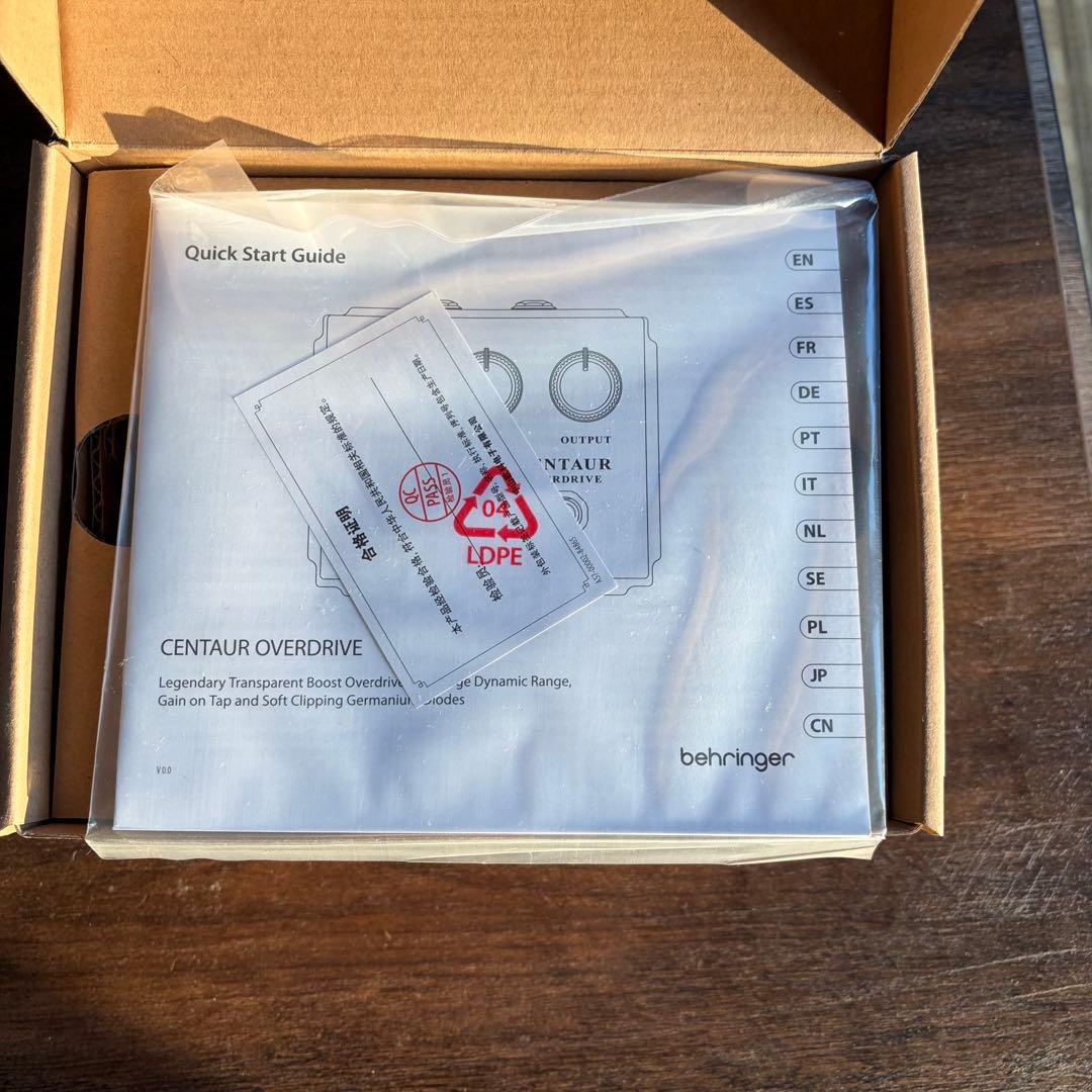 Behringer Centaur Overdrive エフェクター