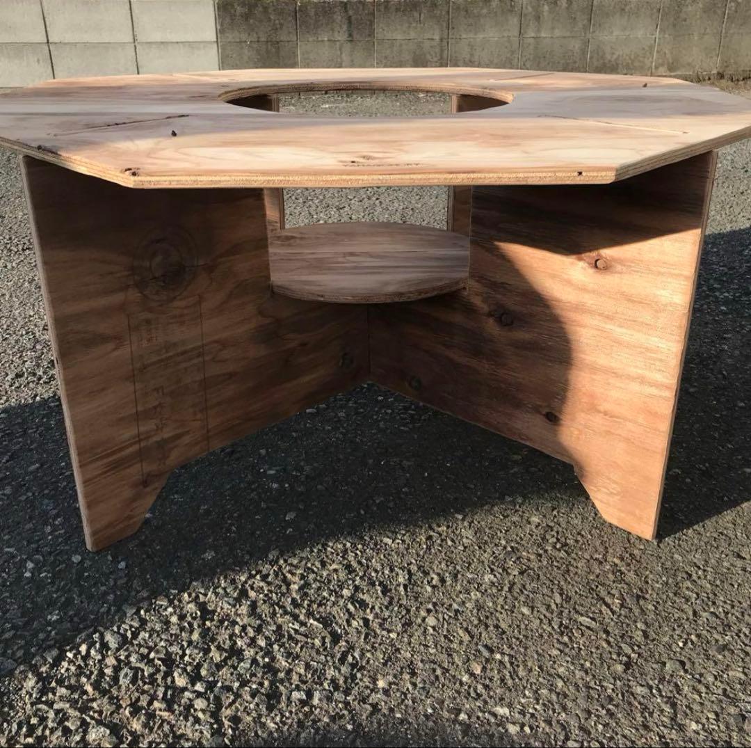 YAMAGOMORY 八卓　七輪テーブル　折り畳み　キャンプ