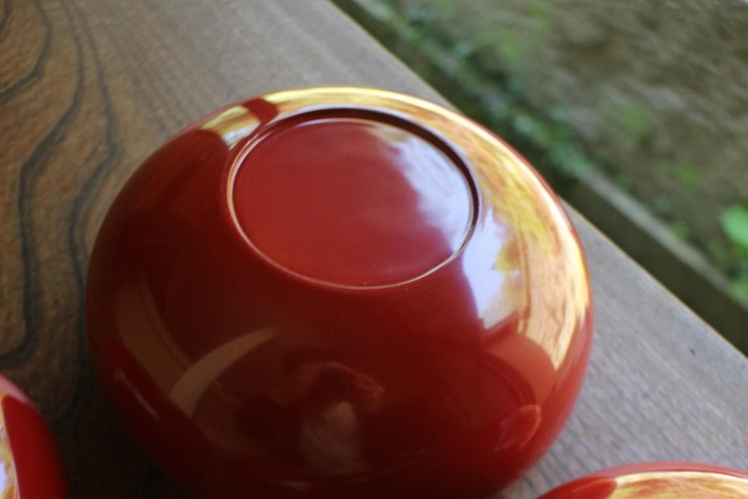 時代逸品！極上塗分け漆の美しい応量器＆蓋揃いセット（検輪島塗器七つ椀懐石椀