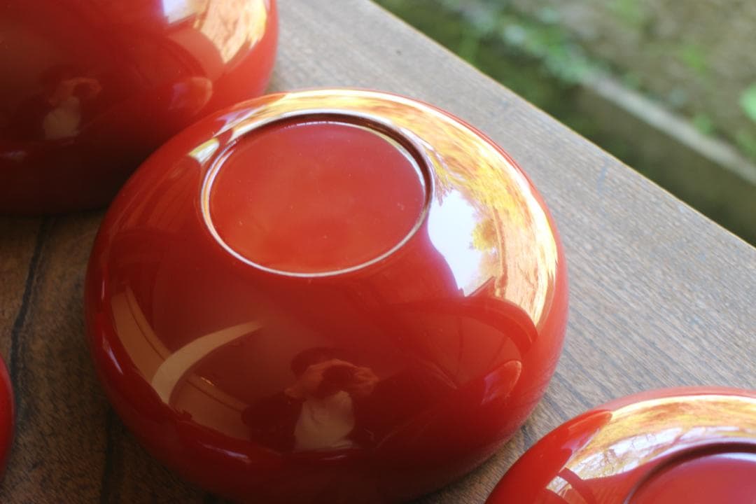 時代逸品！極上塗分け漆の美しい応量器＆蓋揃いセット（検輪島塗器七つ椀懐石椀