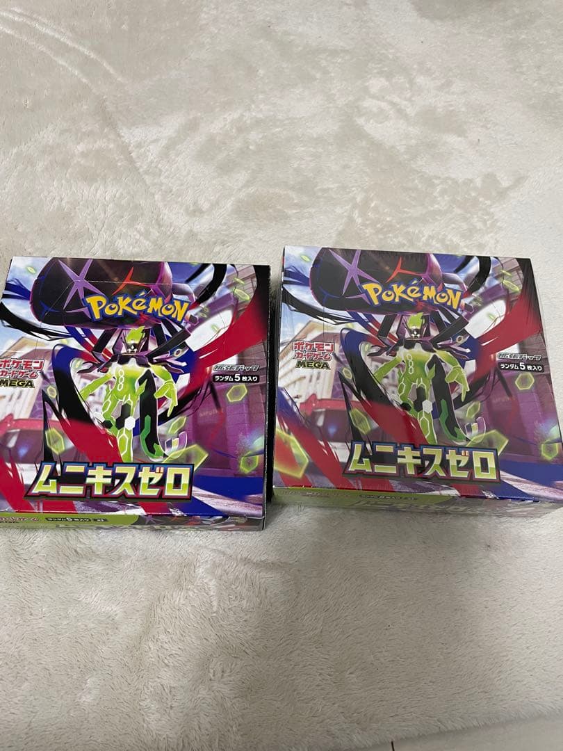 ポケモン　ムニキゼロ MEGA シュリンク付き1boxシュリンク無し1box