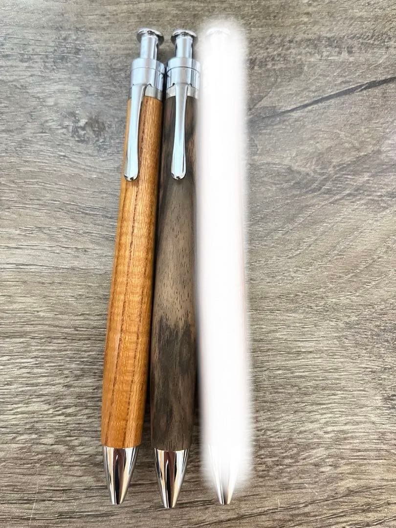 工房楔 ルーチェペン 欅杢 黒柿 花梨虎杢（3本セット）