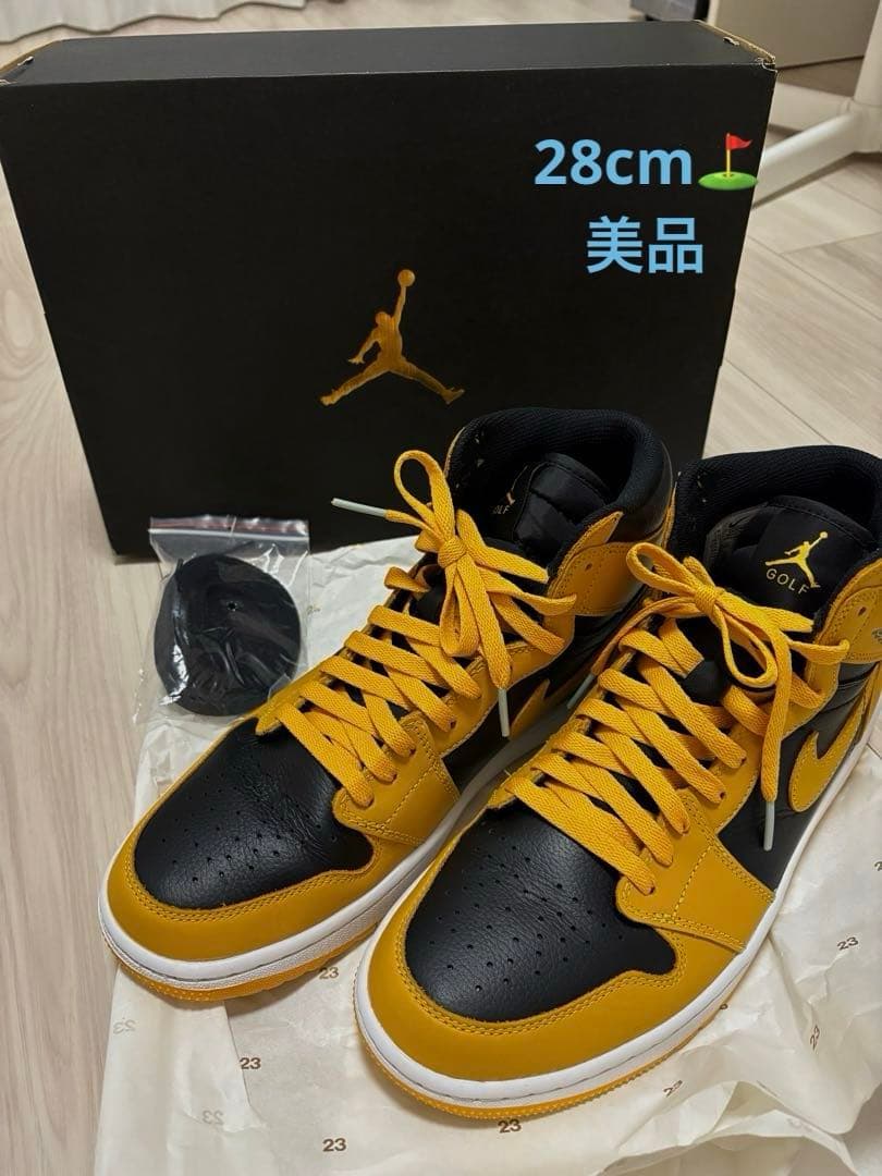 美品【Air Jordan 1 Golf】メンズゴルフシューズ/28cm