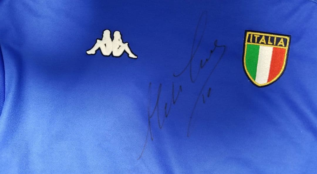 アレッサンドロ　デル　ピエロ　直筆サイン　サイン　イタリア代表　ユニ　2001