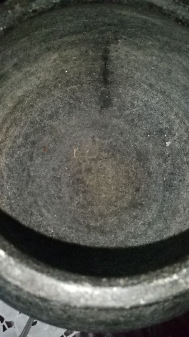 李朝　耳付き石器壷