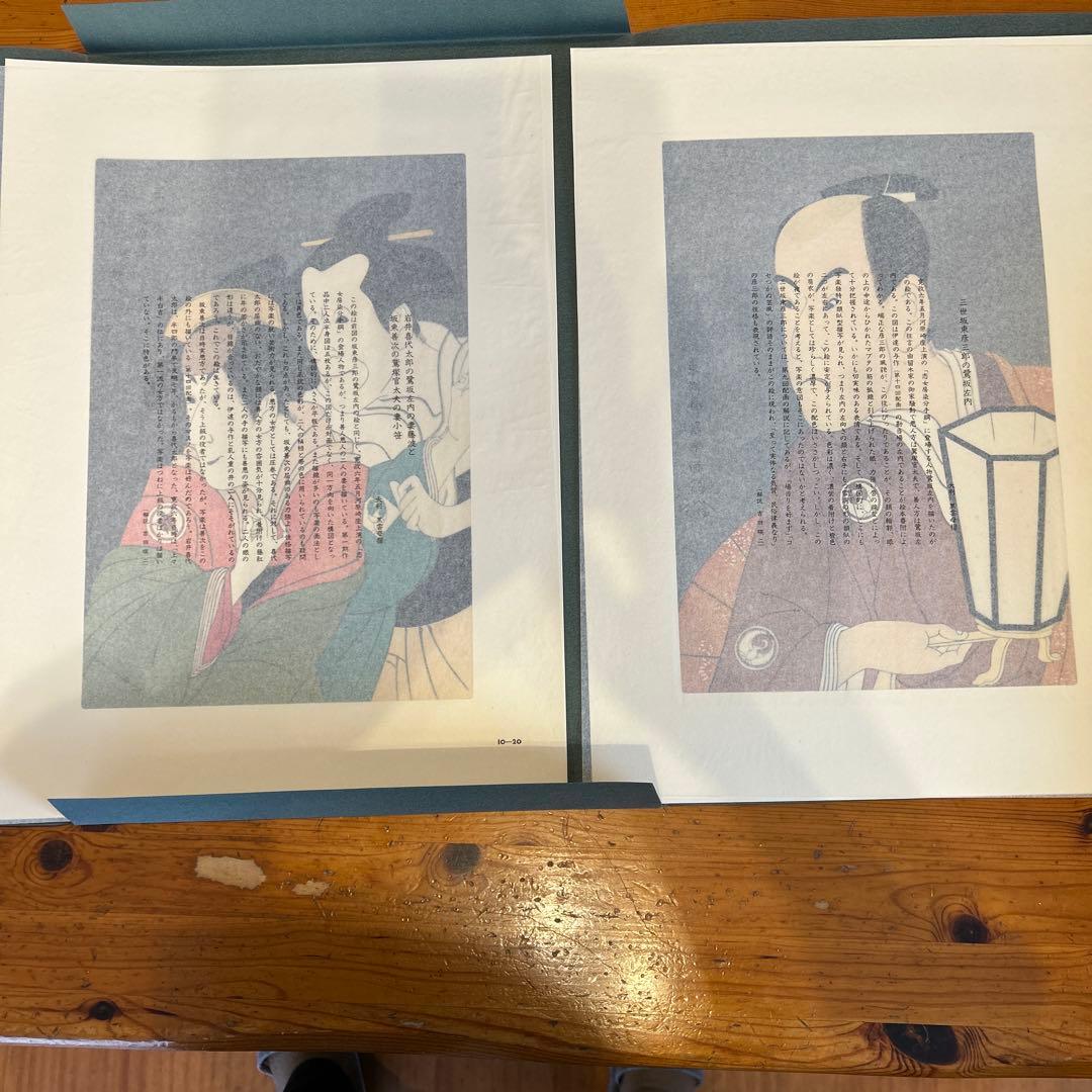 『東洲斎写楽撰』手刷り浮世絵木版画　全40枚揃い　悠々洞出版