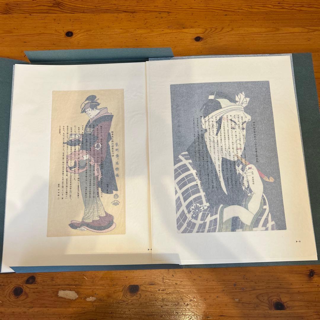『東洲斎写楽撰』手刷り浮世絵木版画　全40枚揃い　悠々洞出版