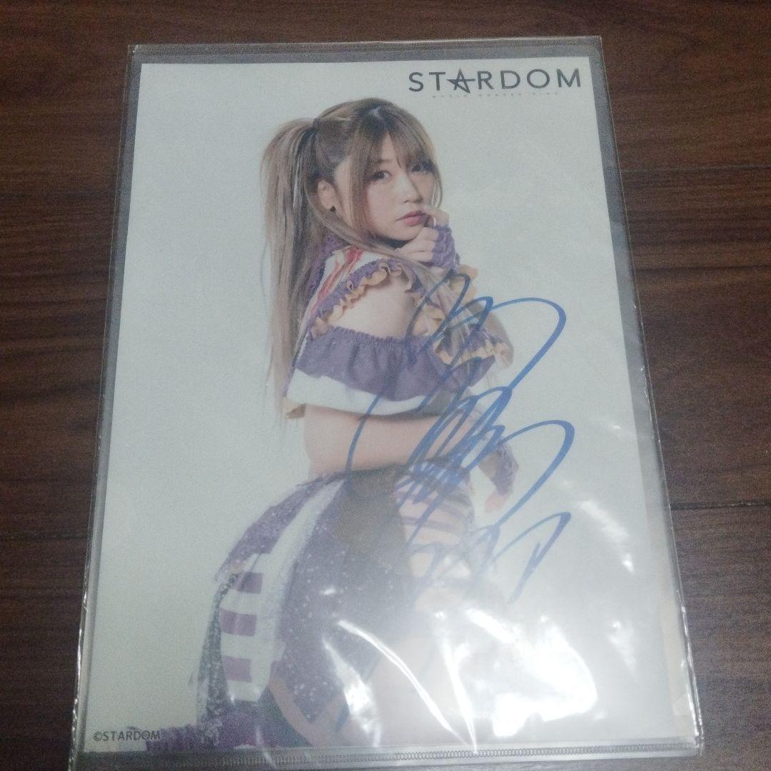 STARDOM 中野たむサイン入りポートレート、カード、書籍セット