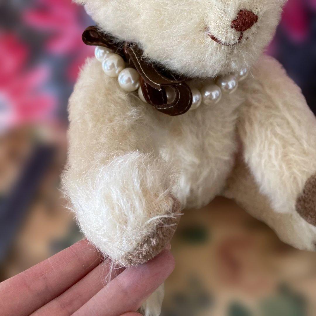 ドイツ製　テディベア　アイボリー