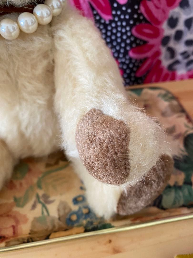 ドイツ製　テディベア　アイボリー