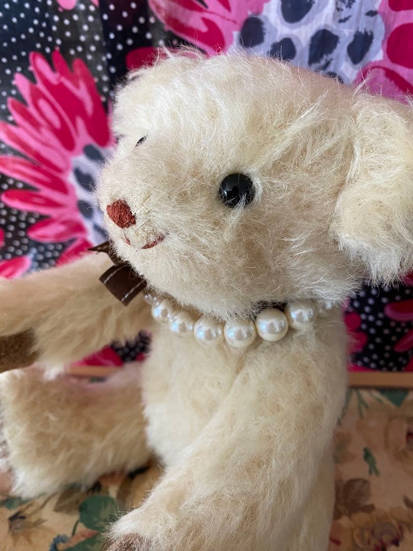 ドイツ製　テディベア　アイボリー