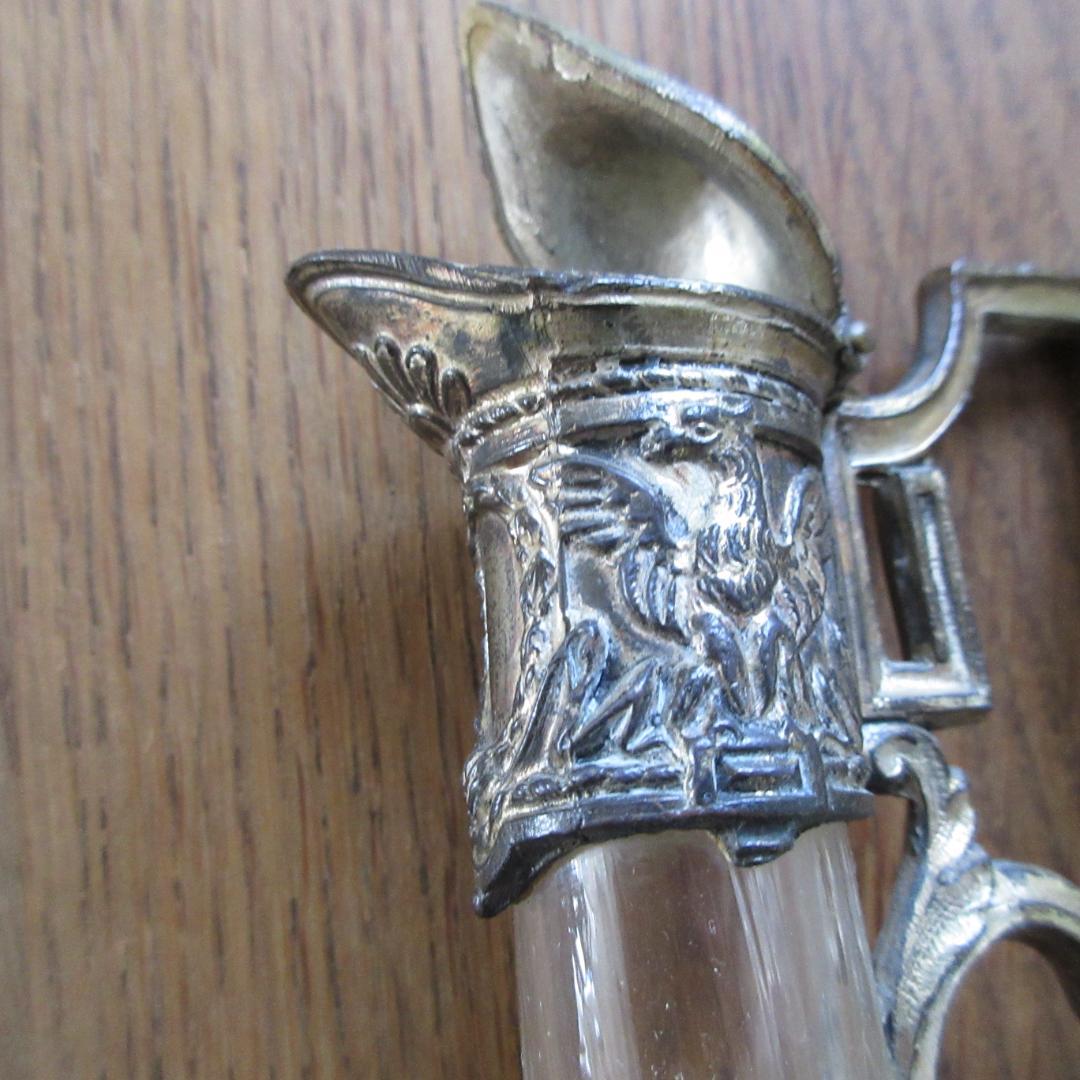 1800年代後半 フランス製ガラス水差し　ピッチャー　状態良好