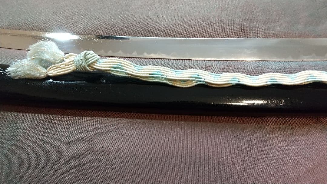 【龍彫り尖り互の目刃紋】模造刀 舞踊 模擬刀 拵え 喰出し鍔 刀剣 日本刀 刀