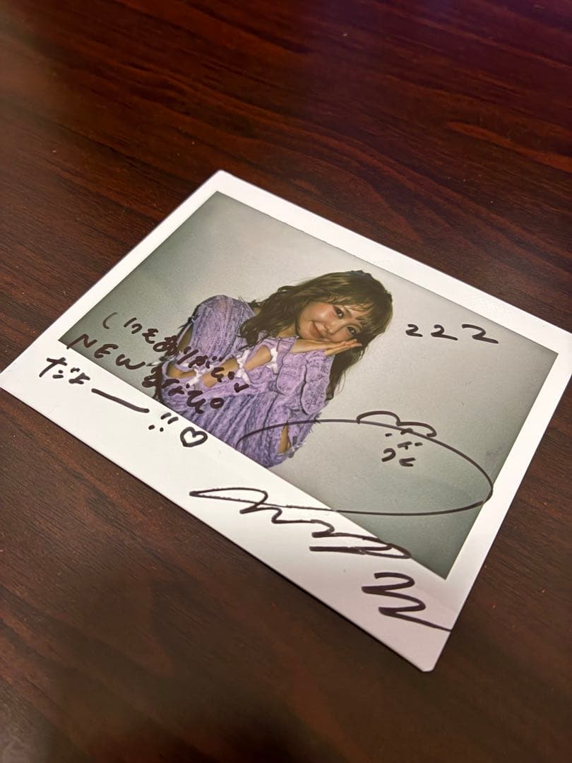 ま*ー様 FRUITS ZIPPER 仲川瑠夏 直筆サイン入り L判チェキ グッ