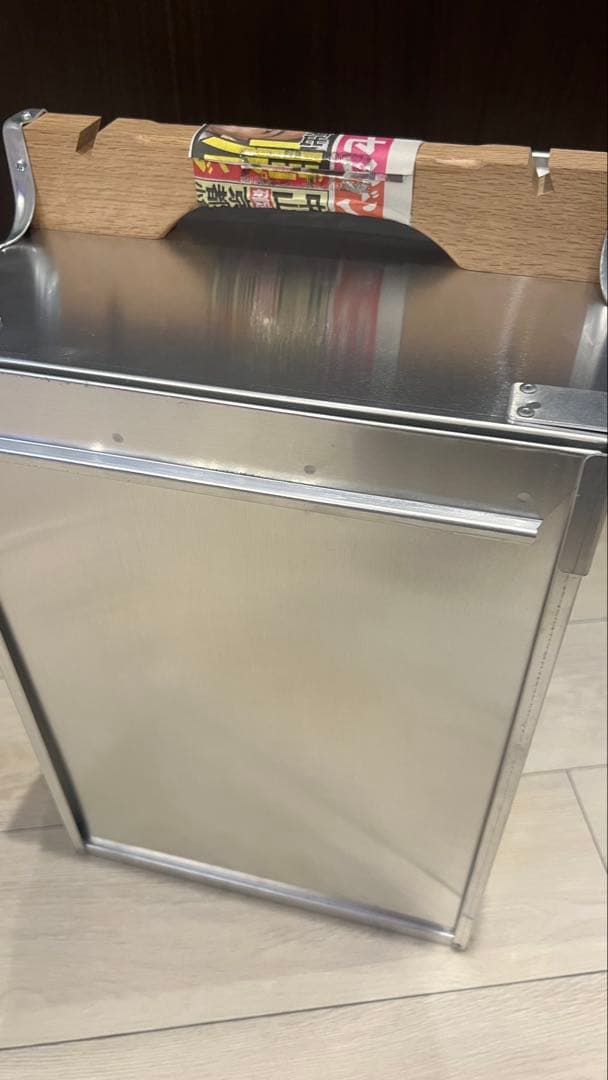 大幅値下げ！【新品】即日発送 出前箱 縦3段 大型 おかもち 中尾アルミ 木製