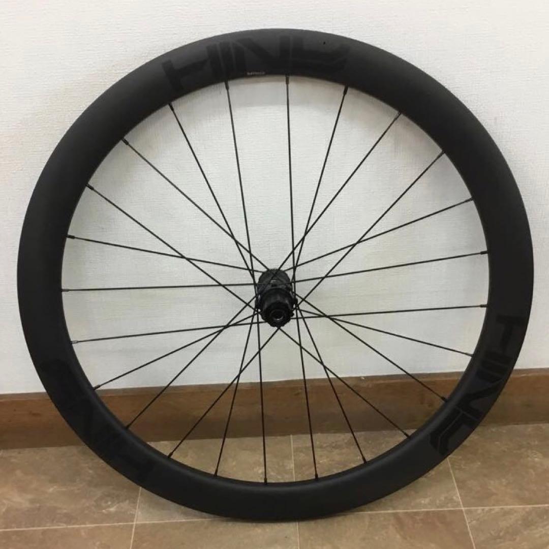 美品 50MM カーボン ホイール ディスク用 T800+T700 ワイドリム