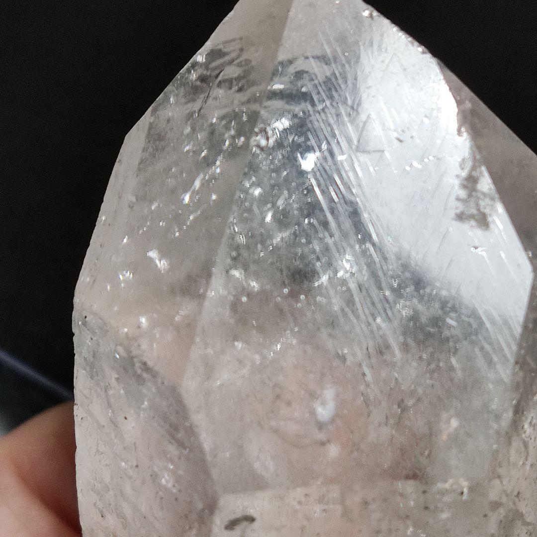 パワーストーン　天然石　レコードキーパー入り水晶　原石　152g　No.169