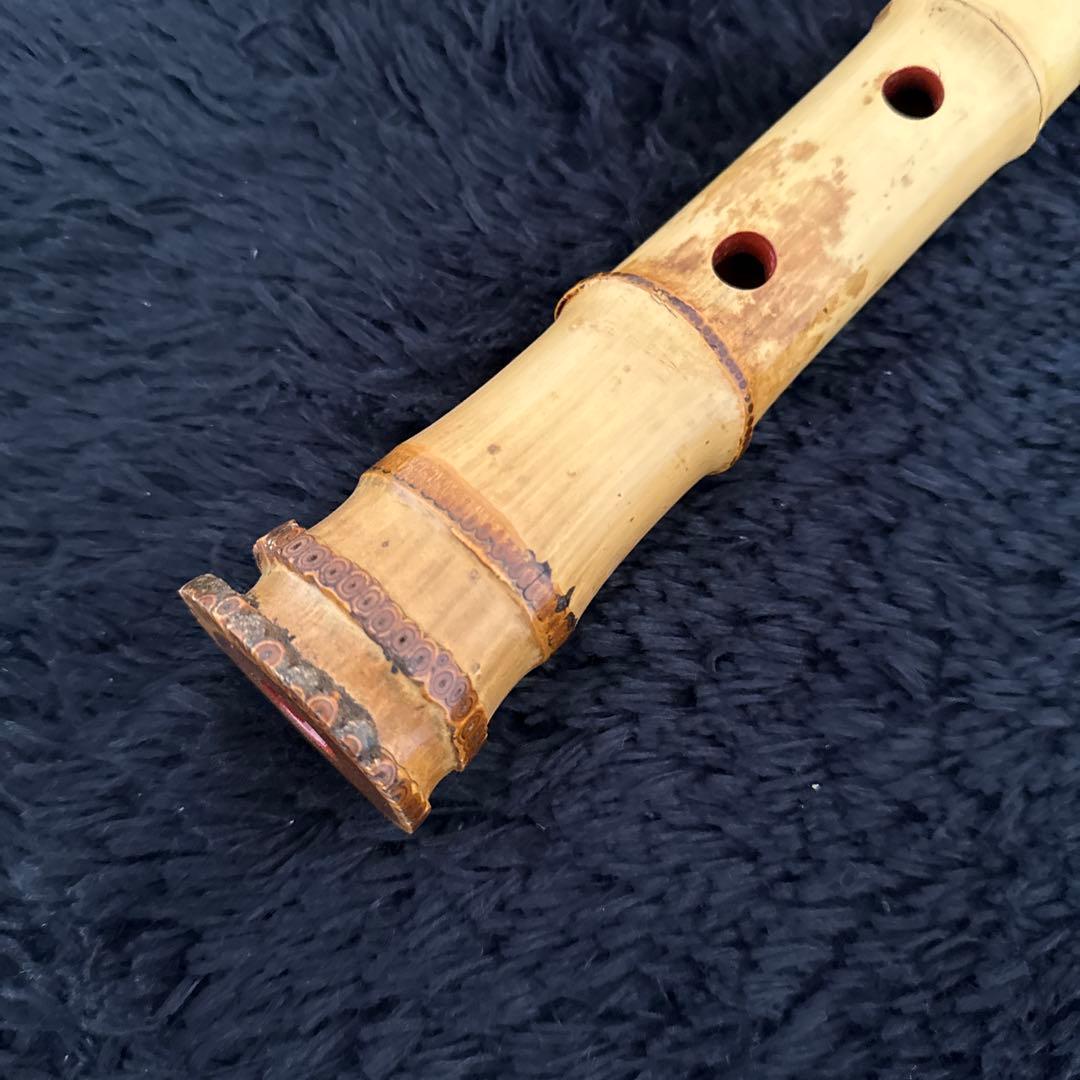 高級 尺八 尾崎 沢山 1.5尺 和楽器 笛 雅楽 在銘 銘有り 民族楽器