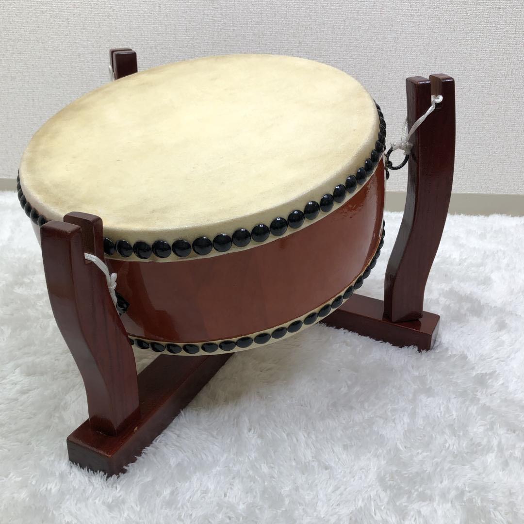 即演奏可能❣️美品✨和太鼓 平太鼓 36cm 1.2尺 バチ付き 和楽器演奏