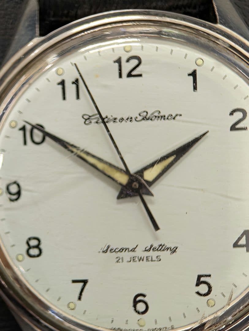 CITIZEN シチズン 昭50 岡鉄 腕時計 JR鉄道時計