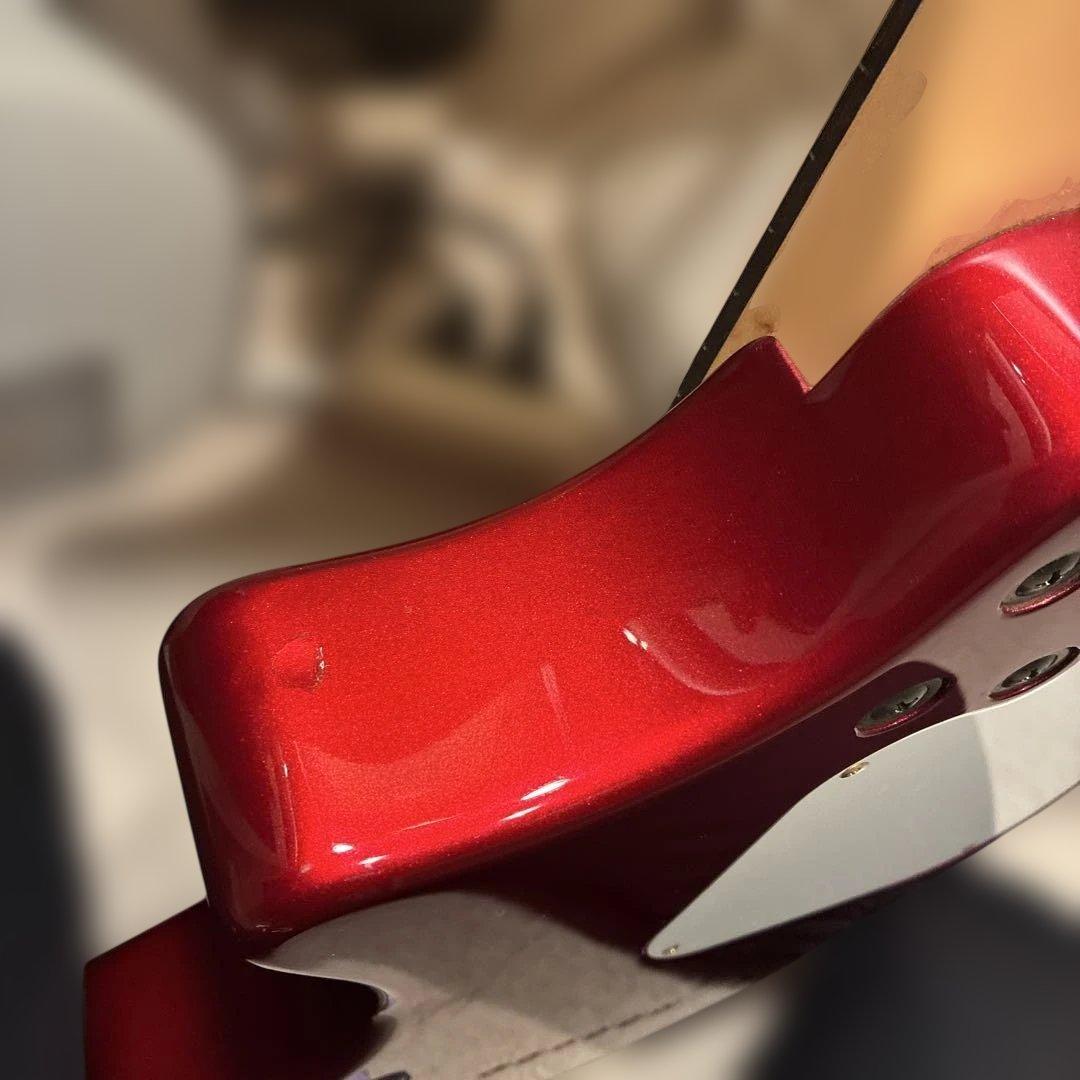 Fernandes zo-3レッドエレキギター 内蔵スピーカー付き