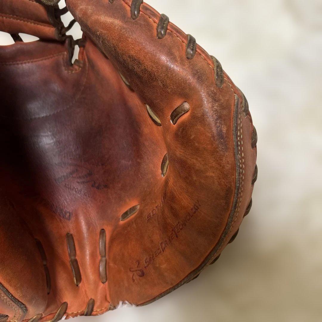 【良品】ミズノプロ キャッチャーミット 硬式　オレンジ　SDT-183