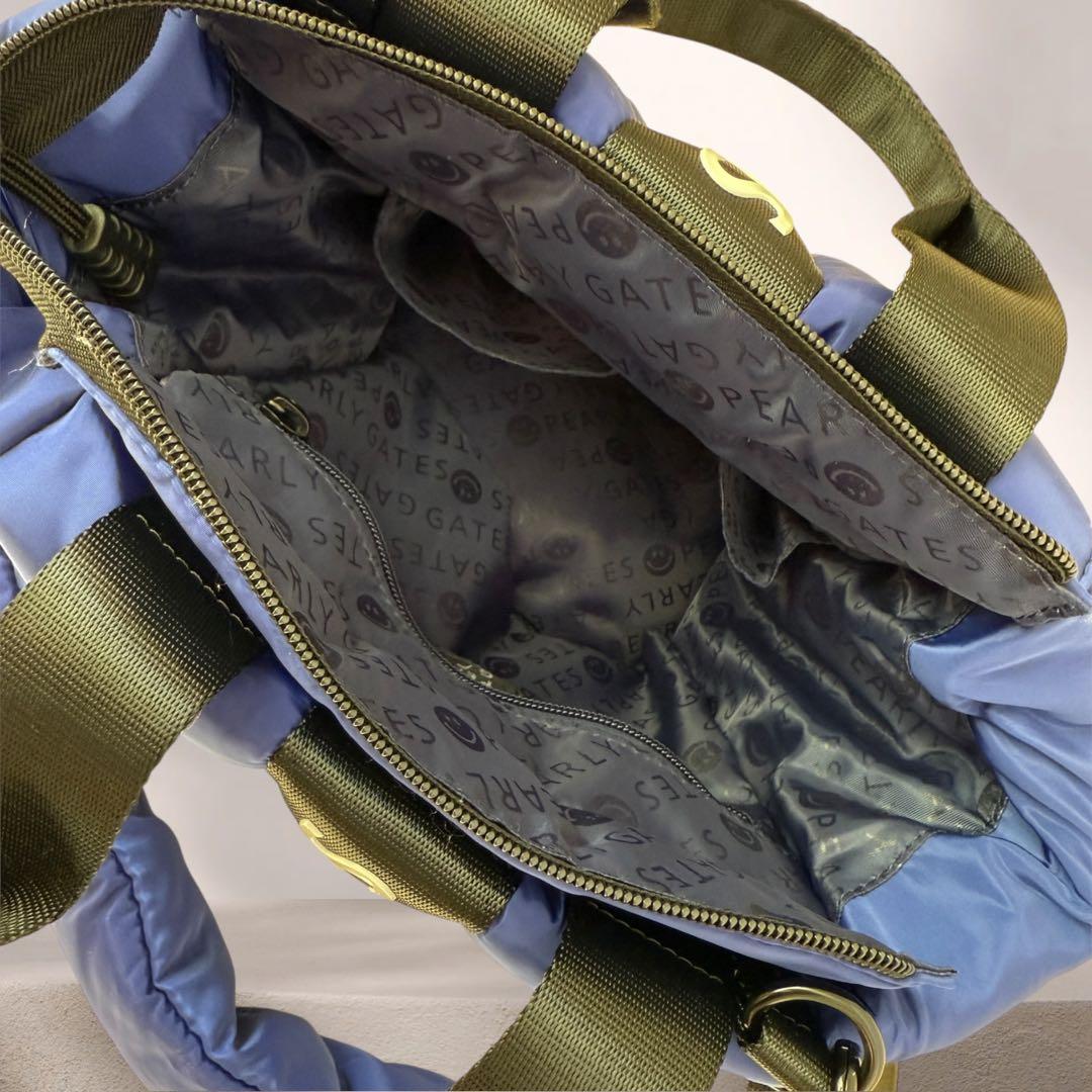 パーリーゲイツ　カートバッグ　ショルダー付 青　2way ロッカーバッグ　トート