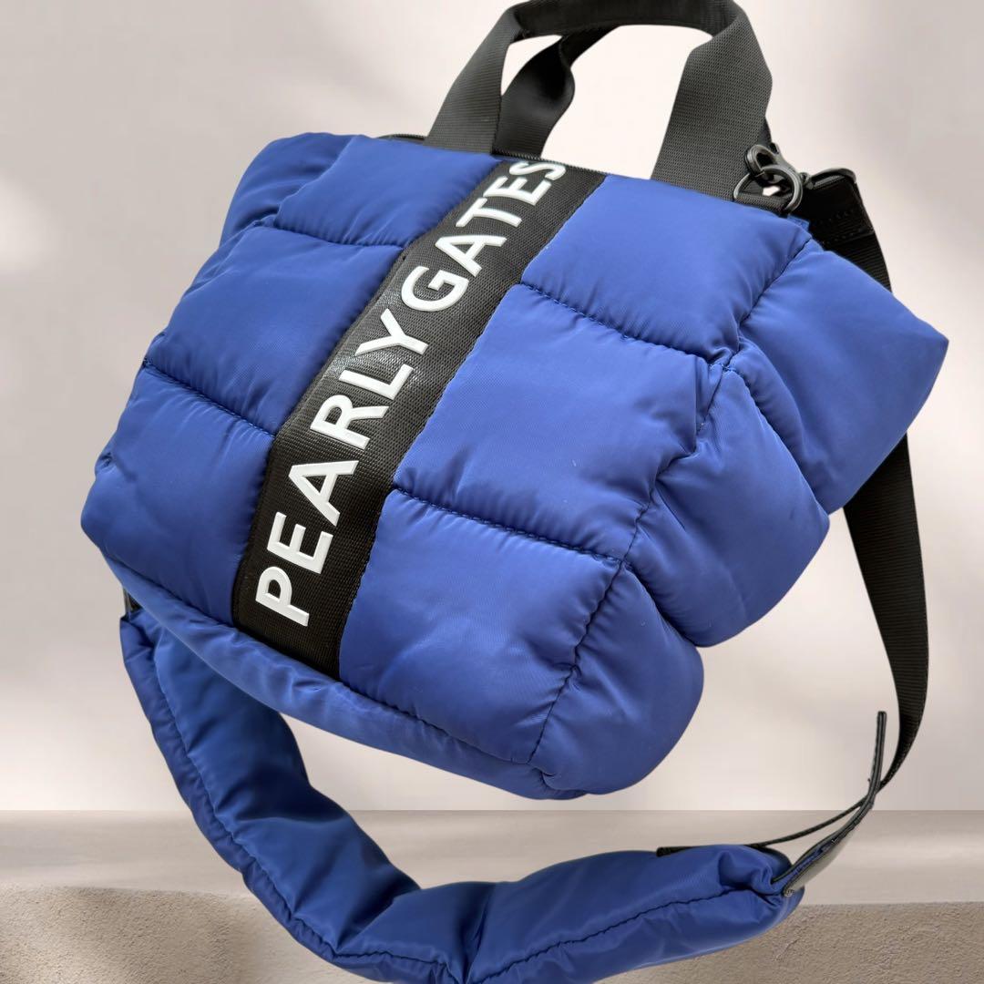 パーリーゲイツ　カートバッグ　ショルダー付 青　2way ロッカーバッグ　トート