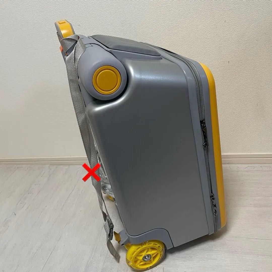 子供用スーツケース乗れる キッズ キャリーケース 40L大容量 イエロー