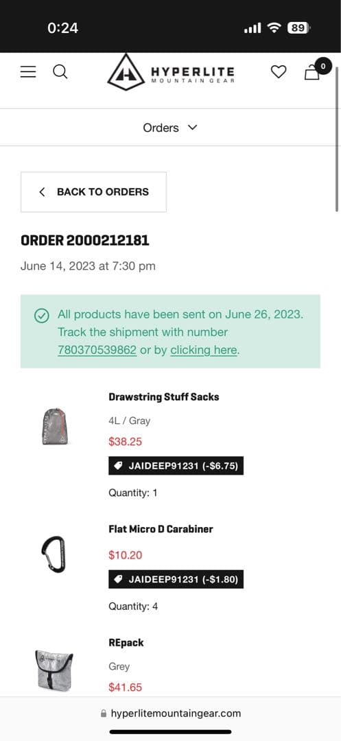 テント・タープ HYPERLITE MOUNTAIN GEAR UNBOUND 2P