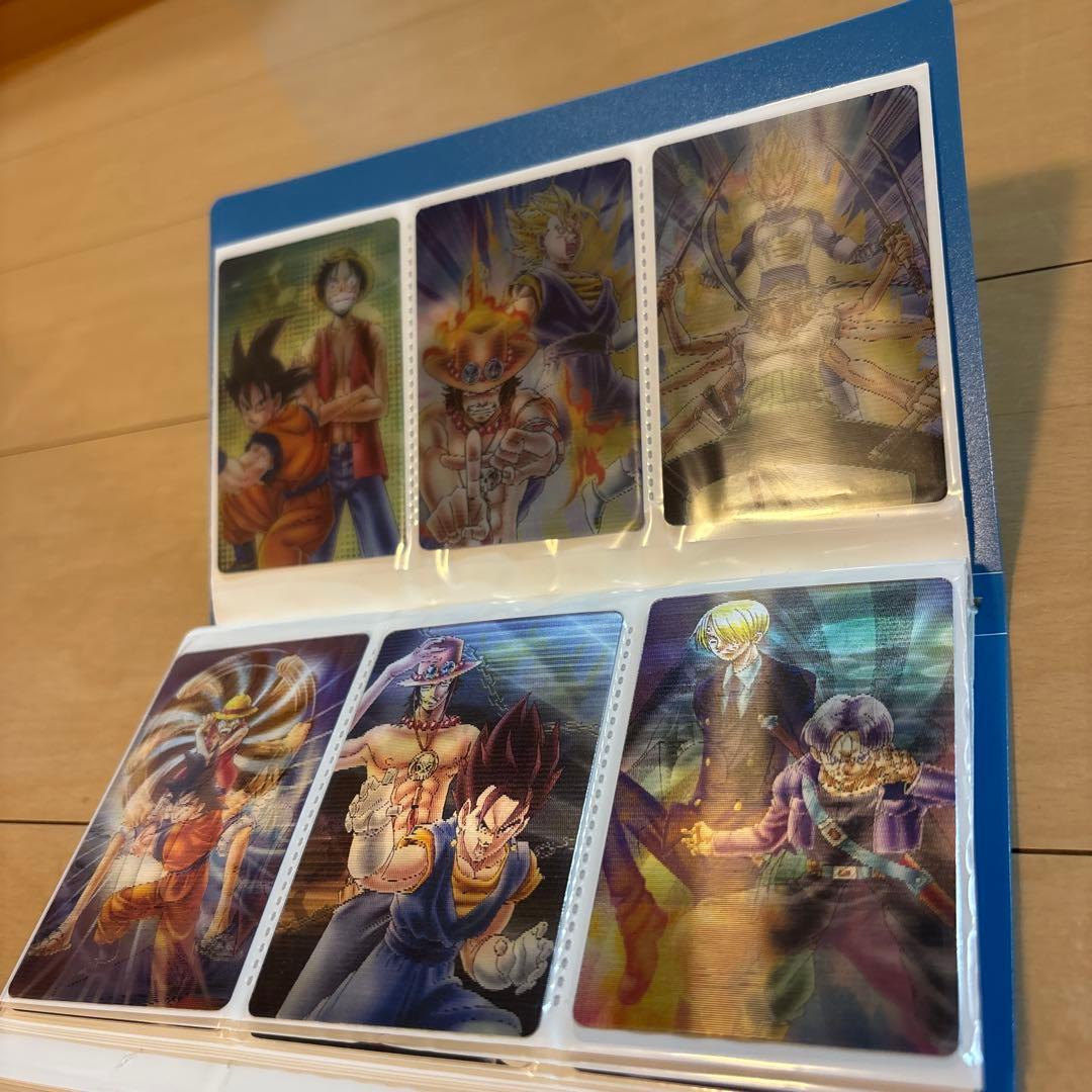 【希少】ドラゴンボール&ワンピースコラボ グミカード9枚セット