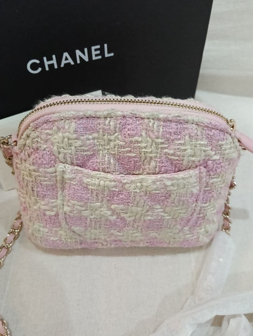 CHANELシャネル ショルダーバッグ チェーンバック　ノベルティ　ピンク