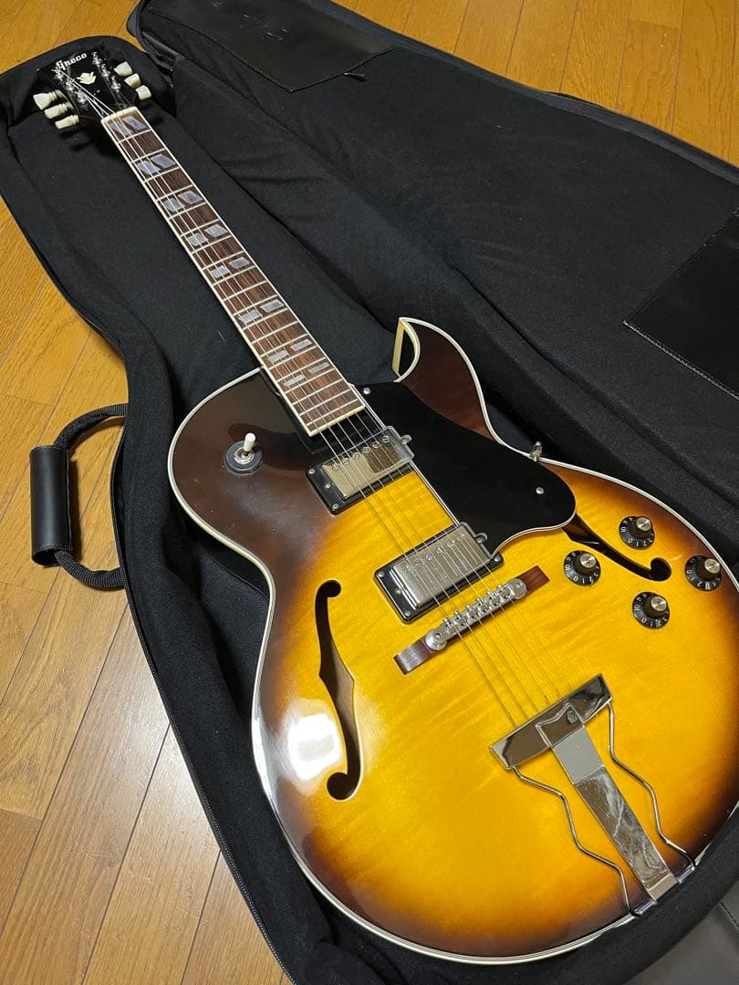 Greco S55 175 モデル73年製フルアコギター サンバースト 美品