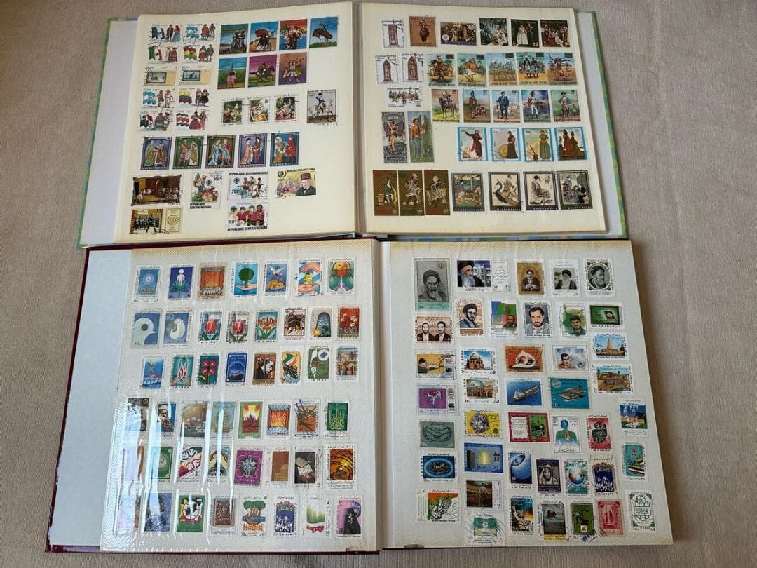 【美品】⭐️外国切手　世界の切手　11冊まとめ　使用済み　アルバム付き