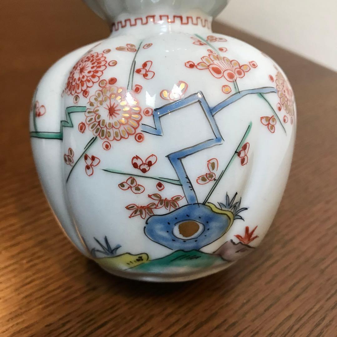 柿右衛門様式　古伊万里　有田焼　徳利　瓢型19cm