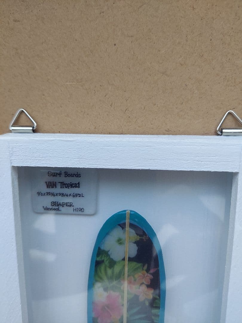 ミニチュア ロキシー好き　サーフボード　壁掛けアート