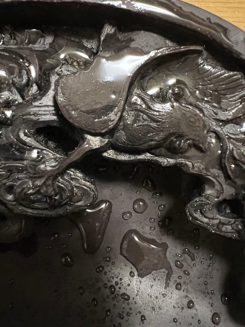 中国硯 大型　28 x 21.5 x 3.8 センチです