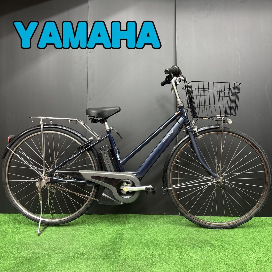 電動自転車 YAMAHA PAS CITY ネイビー　85