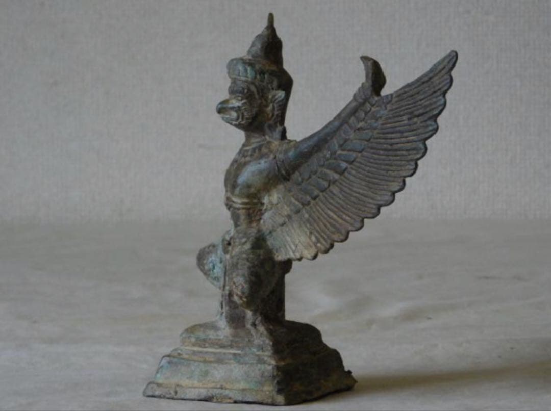 クメール 青銅 ガルーダ バイヨン期 アンコールワット 仏像 仏教美術 骨董